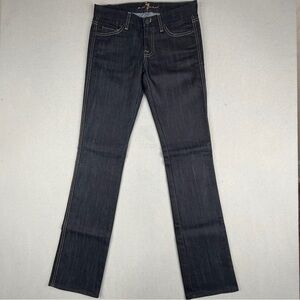 7 For All Mankind Carol Straight Leg Jeans Dark Wash Size 25
